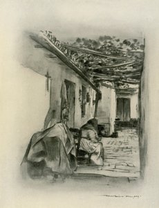 Patio en Sevilla de Mortimer Ludington Menpes